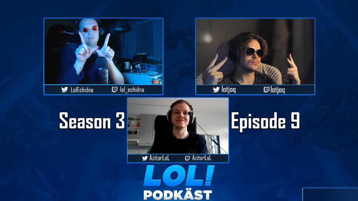LTJlol's tweet photo. LOL! Podkäst is back from a small break to ask a question: Studying or pursuing a League of Legends Career?
Answer will be given to us by none other than @AzitorLoL -- GOGO watch NOW S3E9 of LOL! Podkäst
Links in replies :3 https://t.co/QjcER54v2N