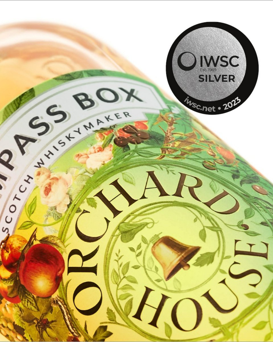 CompassBox's tweet photo. These two whiskies are perfect spring sippers, Orchard House a vibrant daytime whisky and Hedonism a lush and soft evening dram. 

Both are recent medalists at @theIWSC, we send congratulations to all the successful whiskies. https://t.co/AimRkTKNdv
