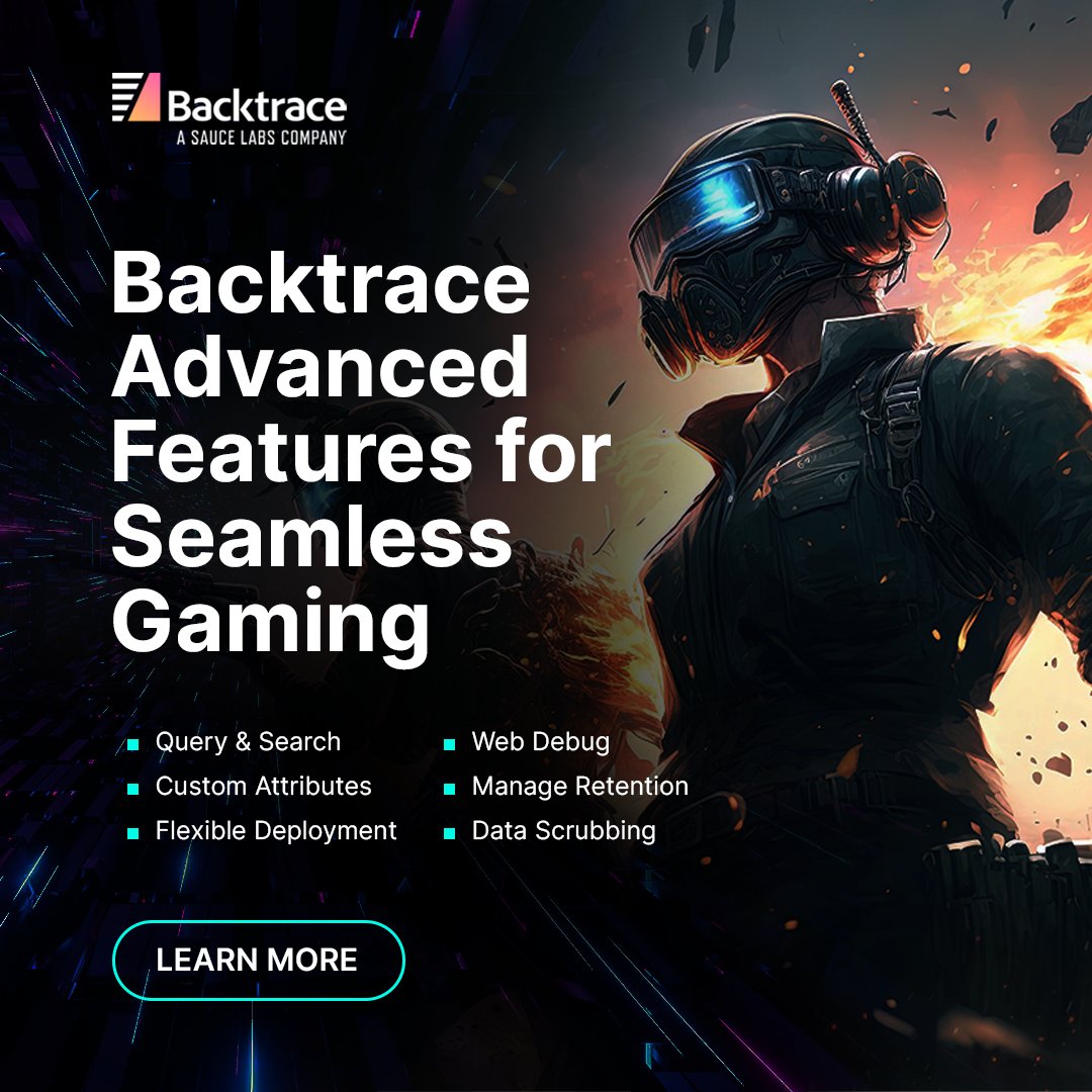 Game crashes and errors interrupting your game development and causing delays? Backtrace is here to save the day! 🎮

Learn how our advanced features can help you develop games faster: backtrace.io/product 

#Backtrace #AdvancedFeatures #GameCrashes #ErrorResolution