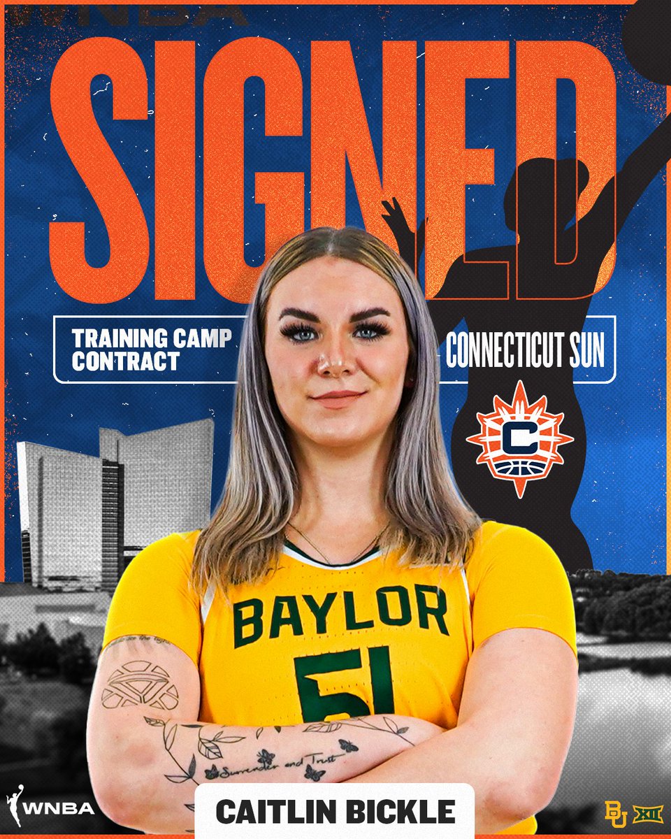 She’s headed to camp!🏀

We’re excited for your next step <a href="/caitlin_bickle/">Caitlin Bickle</a> 

#SicEm | #GreaterThan | #WNBA