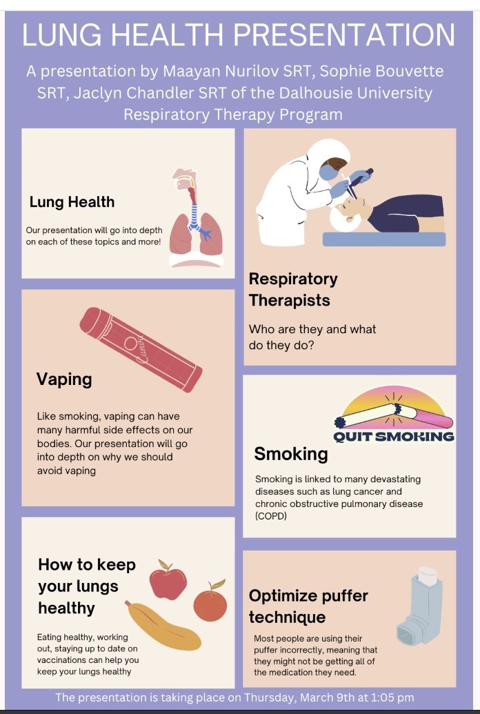 A massive <a href="/BIHI_School/">Bicentennial School</a> thank you from our Grade 9 students to Dalhouse University's School of Health Sciences and Respiratory Therapy student presenters Sophie Bouvette, Jaclyn Chandler, and Maayan Nurilov for presenting on the adverse effects of smoking and vaping!