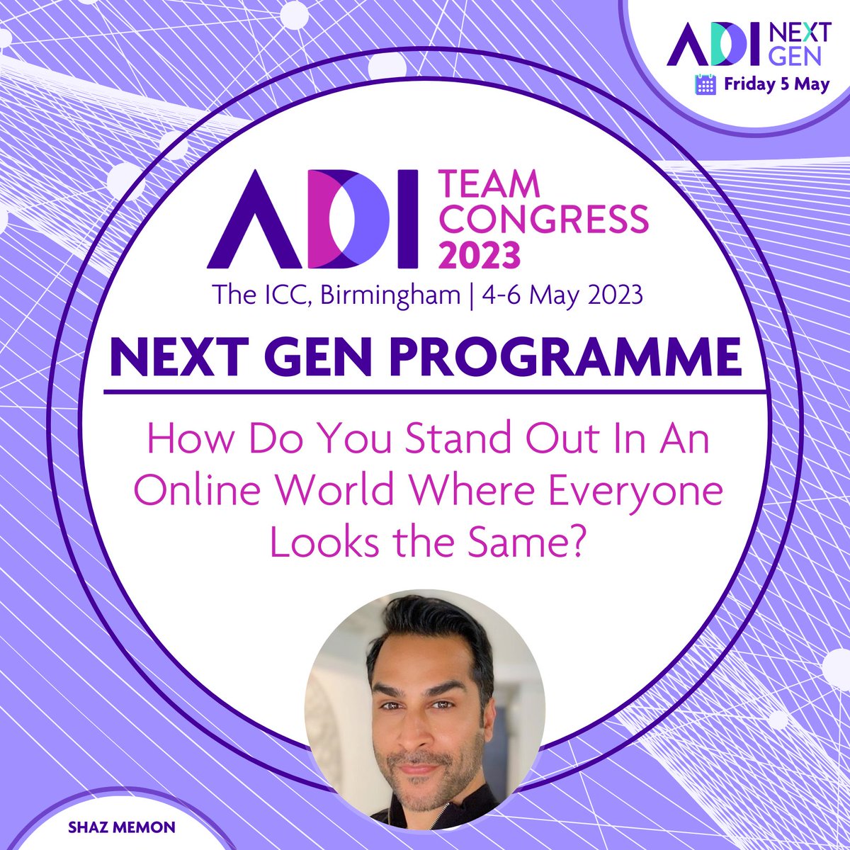 ADI_dental's tweet photo. @shazmemonlondon will discuss strategies for standing out, including cultivating a unique brand identity, creating high-quality content, &amp; effectively leveraging social media &amp; other platforms.

Use the code 'NextGen20' for a 20% discount.
- https://t.co/OexstPIjle
#ADICongress23 https://t.co/kejshpt6AR