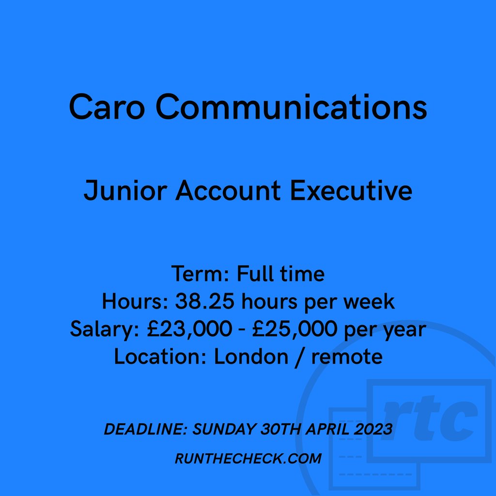 @carocomms, Junior Account Executive 🔹

⬇️
runthecheck.com/caro-communica…