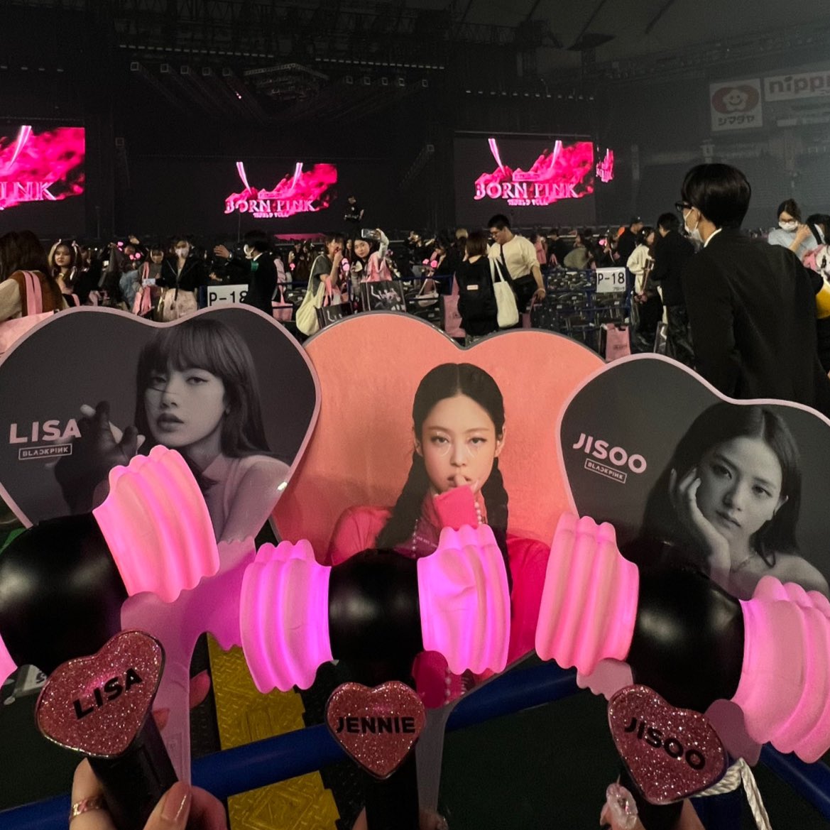 _lalalarin_'s tweet photo. ちょっと遅れての投稿になっちゃったけど
東京ドーム2日目🖤🩷️
姫たちは画面で見る何倍も可愛かった！！！！！ライブはじまった最初は実感湧かなすぎたけどDon't Know What To Doでわちゃわちゃしてる姫たち見たら涙ボロボロ出てきて止まらなかった😭早くまた会いたい(；＿；)
#BORNPINK_TOKYODOME https://t.co/Nb9sDUetTH