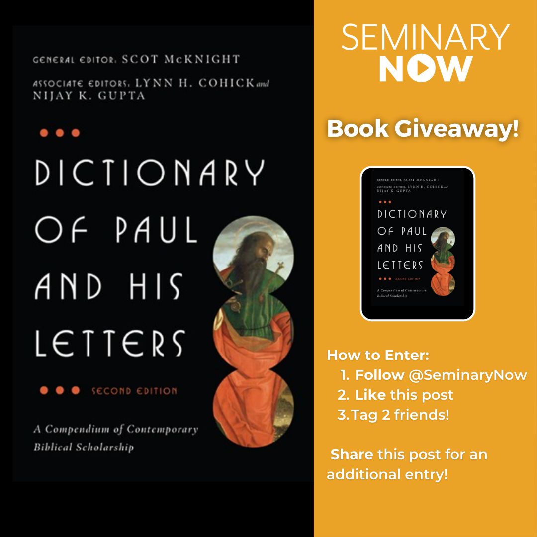 SeminaryNow's tweet photo. #BOOKGIVEAWAY:
Did you know that the Dictionary of Paul and His Letters (Second Edition) just came out today?! We are giving this exceptional, 1264-page resource to TWO WINNERS this month!!

 Follow us, retweet this post, and tag two friends to enter!

#giveaway #NT
@ivpacademic https://t.co/HZYXIG3QvE