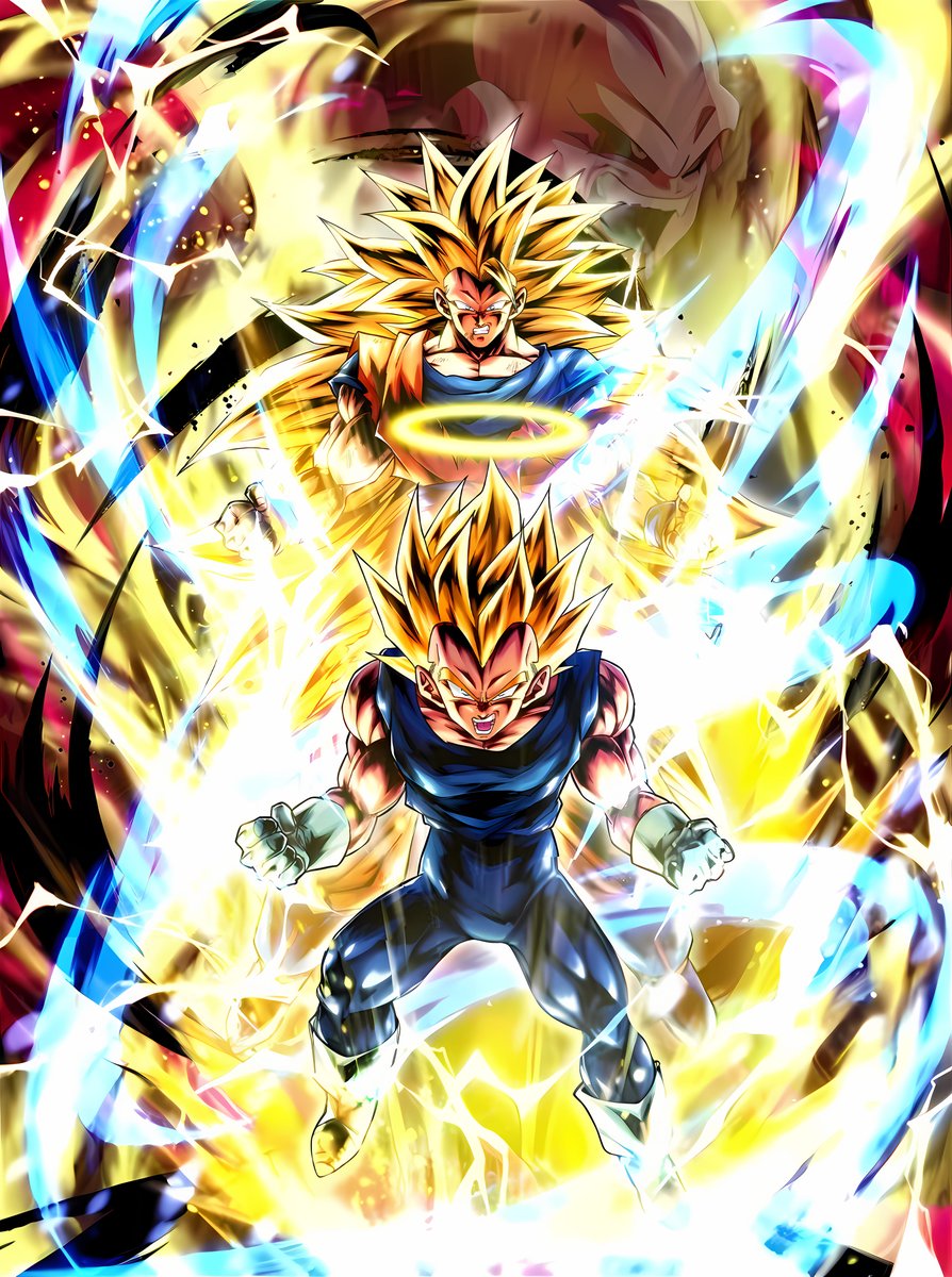 ChannelVmn's tweet photo. 4K Artwork Temporarily 
LL BLU SP Super Saiyan 3 Goku &amp; Super Saiyan Vegeta https://t.co/Ap5KJusgdS