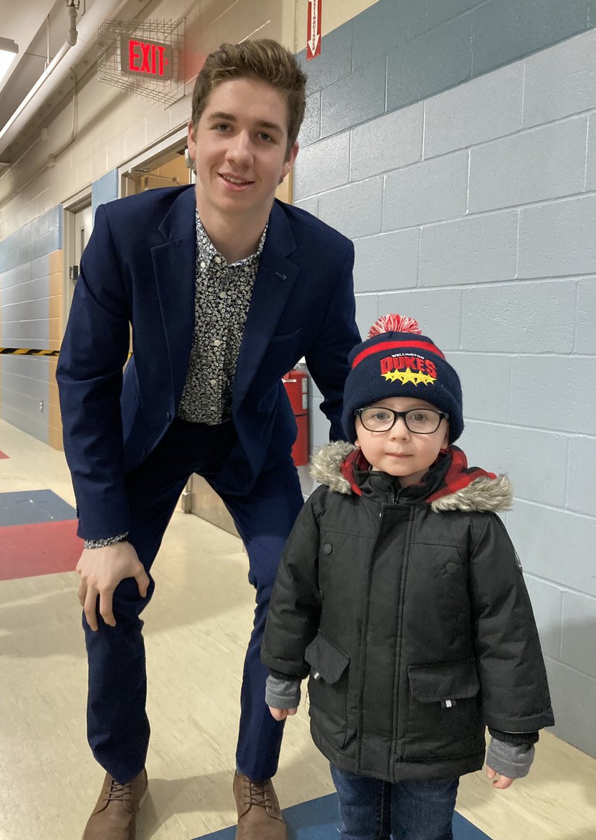 OJHLDukes's tweet photo. We love getting these messages from our fans! @m_foley7 

“I know tonights result wasn’t what the team hoped for but I have to share this. Your players are amazing role models in and out of the lineup. Ryder loves every interaction and Connor has been so kind. All the best Dukes! https://t.co/nos2vYeLrc