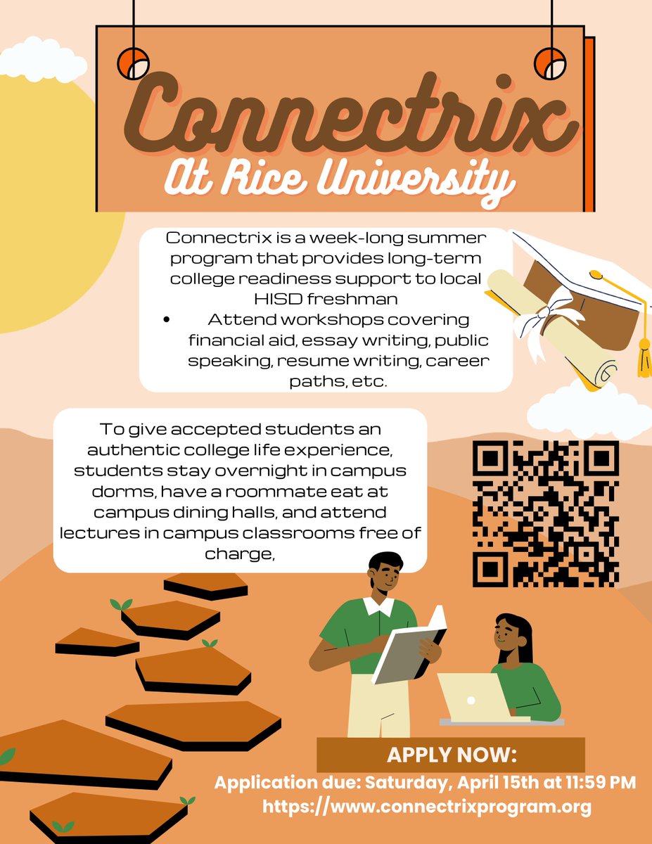 CCMR Postsecondary Houston ISD (@psphisd) on Twitter photo Summer week-long residential camp opportunity with "Connectrix" at NO COST TO STUDENTS. @HISD 8th and 9th graders are eligible to apply at connectrixprogram.org. @HISDMiddleSchls <a href="/HISDHighSchools/">HISDHighSchools</a> <a href="/HISD_Advanced/">HISD Advanced Academics</a> <a href="/EMERGE_HISD/">EMERGE Houston ISD</a> Summer week-long residential camp opportunity with "Connectrix" at NO COST TO STUDENTS. @HISD 8th and 9th graders are eligible to apply at connectrixprogram.org. @HISDMiddleSchls <a href="/HISDHighSchools/">HISDHighSchools</a> <a href="/HISD_Advanced/">HISD Advanced Academics</a> <a href="/EMERGE_HISD/">EMERGE Houston ISD</a>