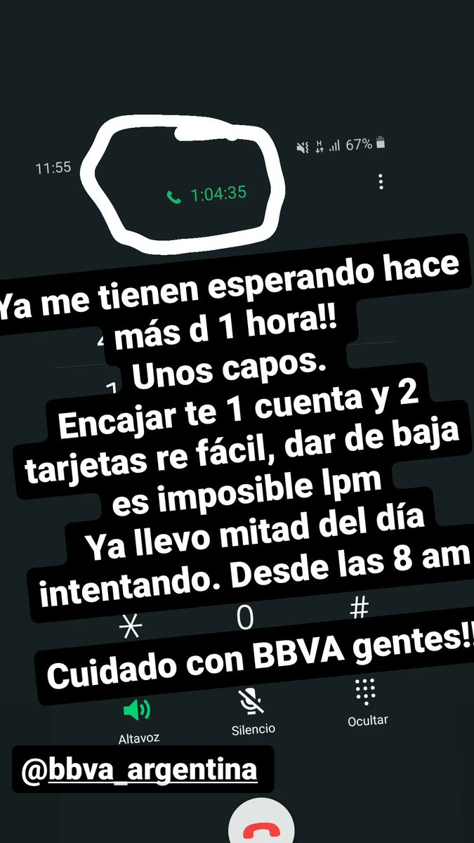 PitBarrett's tweet photo. Estoy desde las 8 am intentando dar de baja una cuenta y 2 tarjetas en #bbva y es más difícil que darle de baja a telecentro. Que empresas garcas lpm !!! https://t.co/U3877kSufR