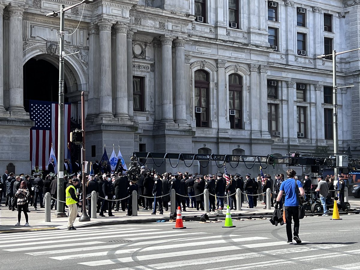 Lights Camera Action at City Hall with the filming of Ridley Scott’s Catamount today.