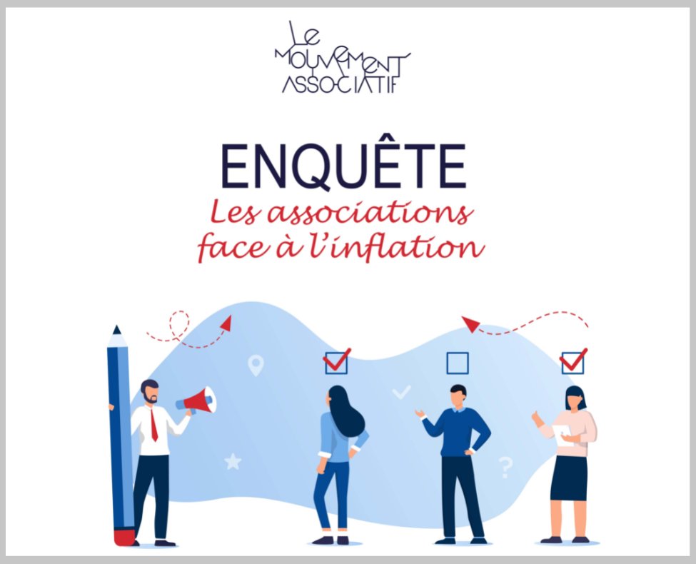 Quel est l’impact de l’#inflation sur les #associations❓️

🔎 Pour découvrir les résultats de l'enquête menée avec Recherches&amp;Solidarités 

📆 RDV au webinaire de mardi 18 avril de 10h à 11h30 

👉 Inscriptions : us02web.zoom.us/webinar/regist…