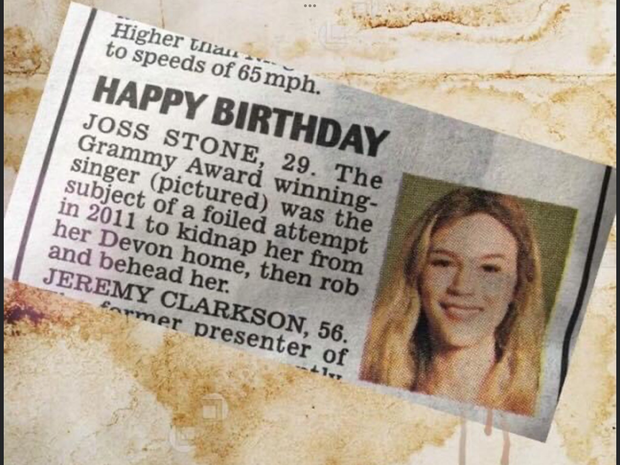 Happy Birthday to Joss Stone 