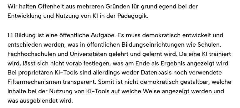 Mehr Offenheit bei KI in der Pädagogik! 
Einladung zum Lernen, Austausch + Vernetzung: 
👉oeai.eu 

Mitmachen: oeai.eu/mitmachen/, 
#LernenmitKI #OERde #twlz #Edunautika 

<a href="/edunautika/">edunautika 🚢</a> mit u.a. <a href="/eBildungslabor/">Nele Hirsch</a> @maria_klar @miss_1nk @KirScholle <a href="/reticuleena/">@reticuleena@digitalcourage.social</a>