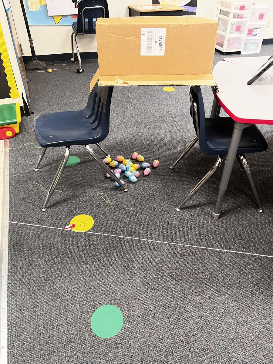 RadTexasTeacher's tweet photo. Couldn’t catch the bunny this year.  Glad he left the eggs for us! #centralisawesome https://t.co/m3NSwJvx2R