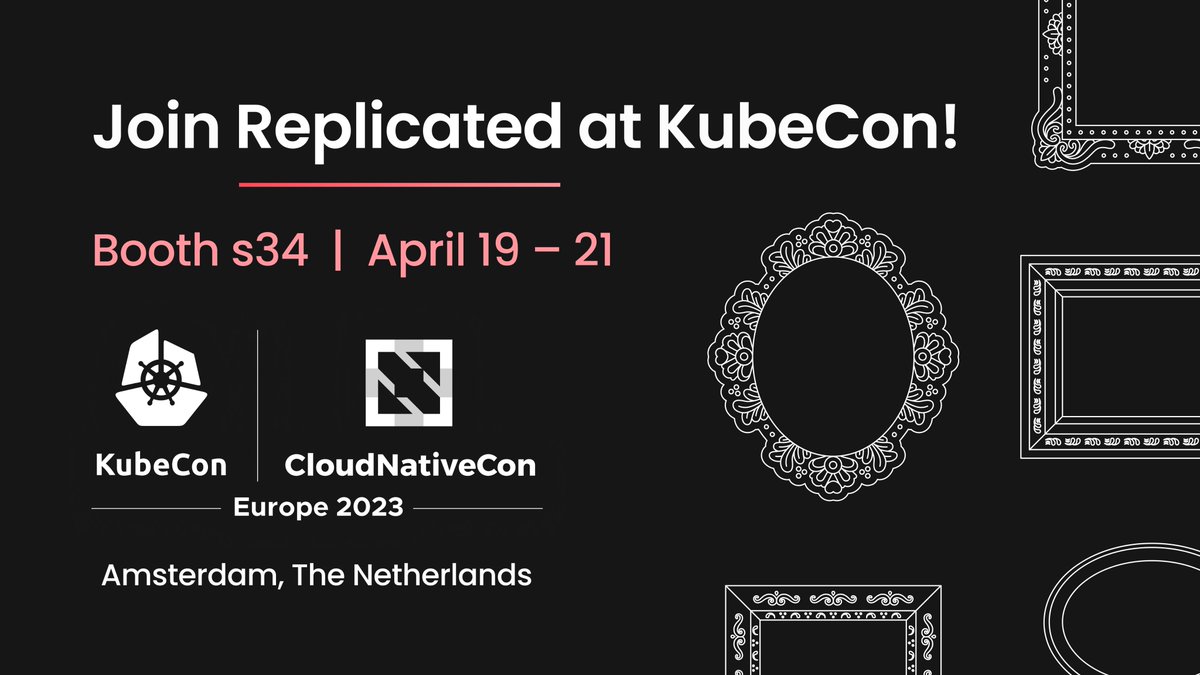 replicatedhq's tweet image. #kubecon EU is next week - will we see you there?
Stop by Booth s34 to say hi, pick up some swag, and chat about the future of #softwaredistribution.