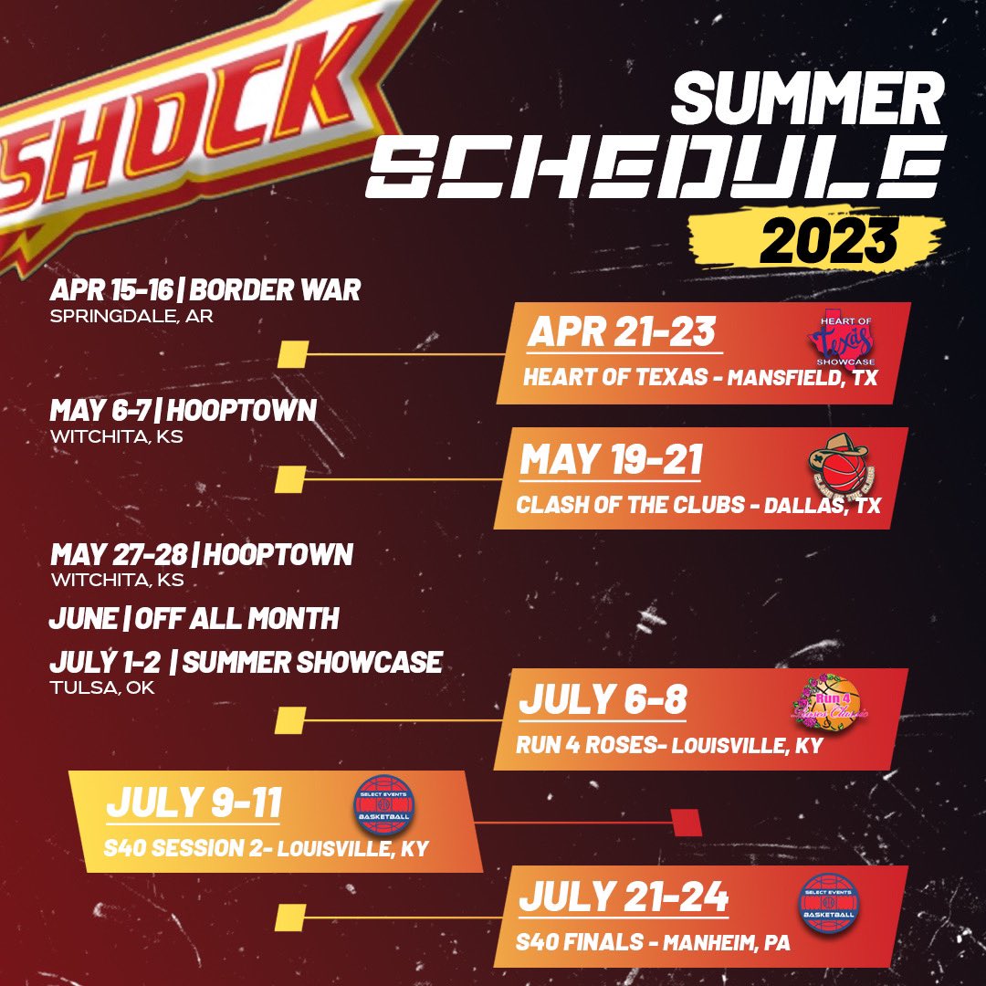 schedule for this summer! super excited <a href="/Shockhoops/">Shock Hoops</a> <a href="/CoachRubyD/">Ruben Diaz</a>