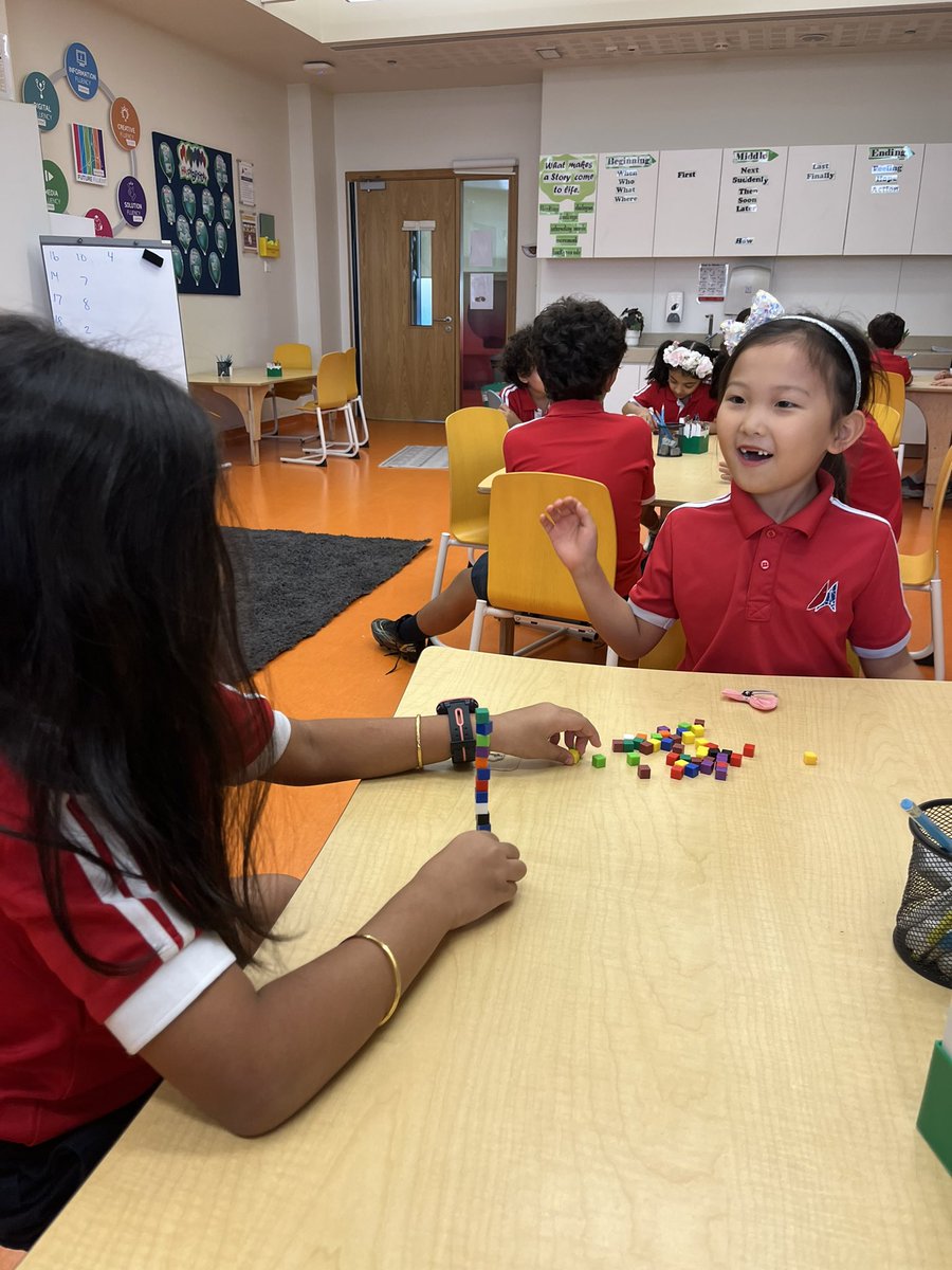 Lindquistical's tweet image. 1DL engaged in a fun way to understand the importance of graphs. After tracking how high they stacked, they noticed that we couldn’t figure out who did what and there were too many numbers not in order. @DAAElementary #engagingmath #criticalthinking #data