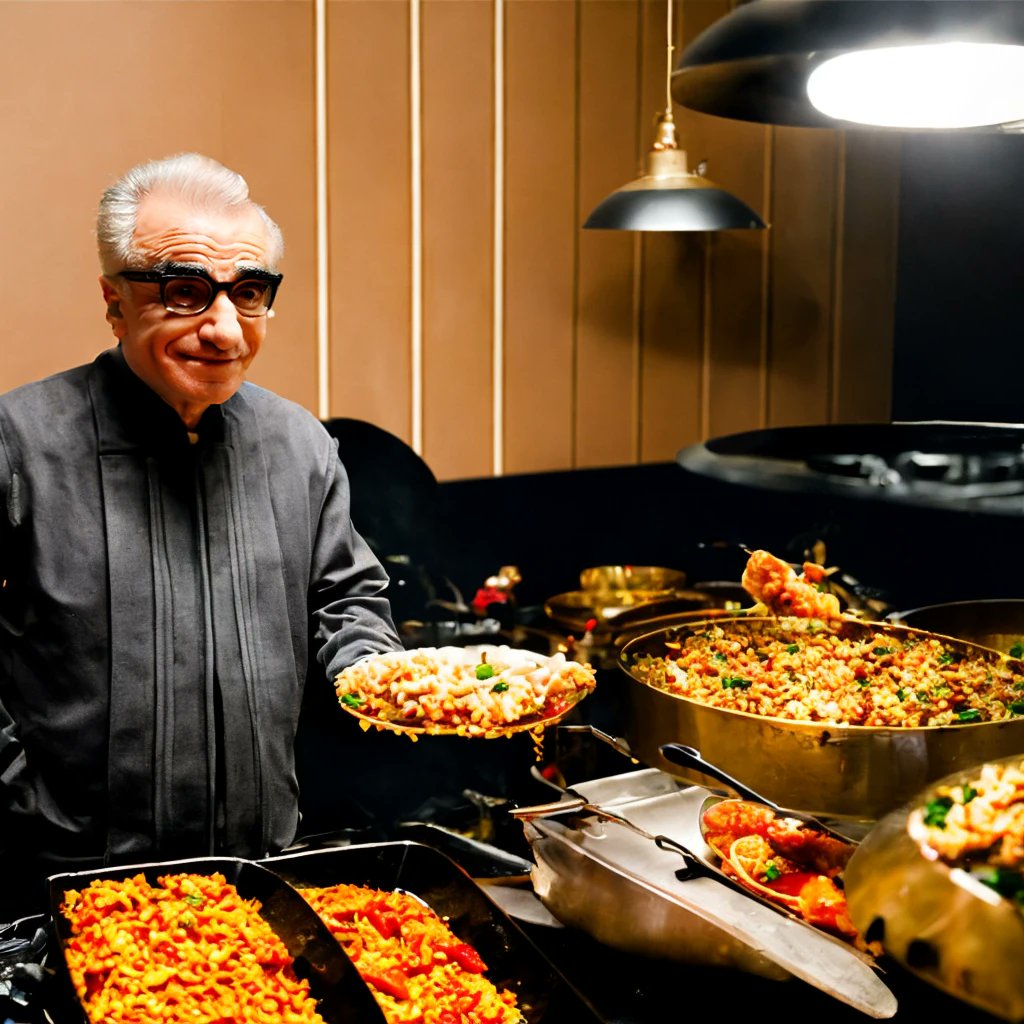 dalleeatspaella's tweet photo. Martin Scorsese eats paella 358
I tweet a random character eating paella every day. Guess who will be next.
#Midjourney #FreewayML #StableDiffusion #DreamBooth #WOMBO #dalle #dallemini #craiyon #AI #AIart #AIArtwork https://t.co/X7y5rtlKt1