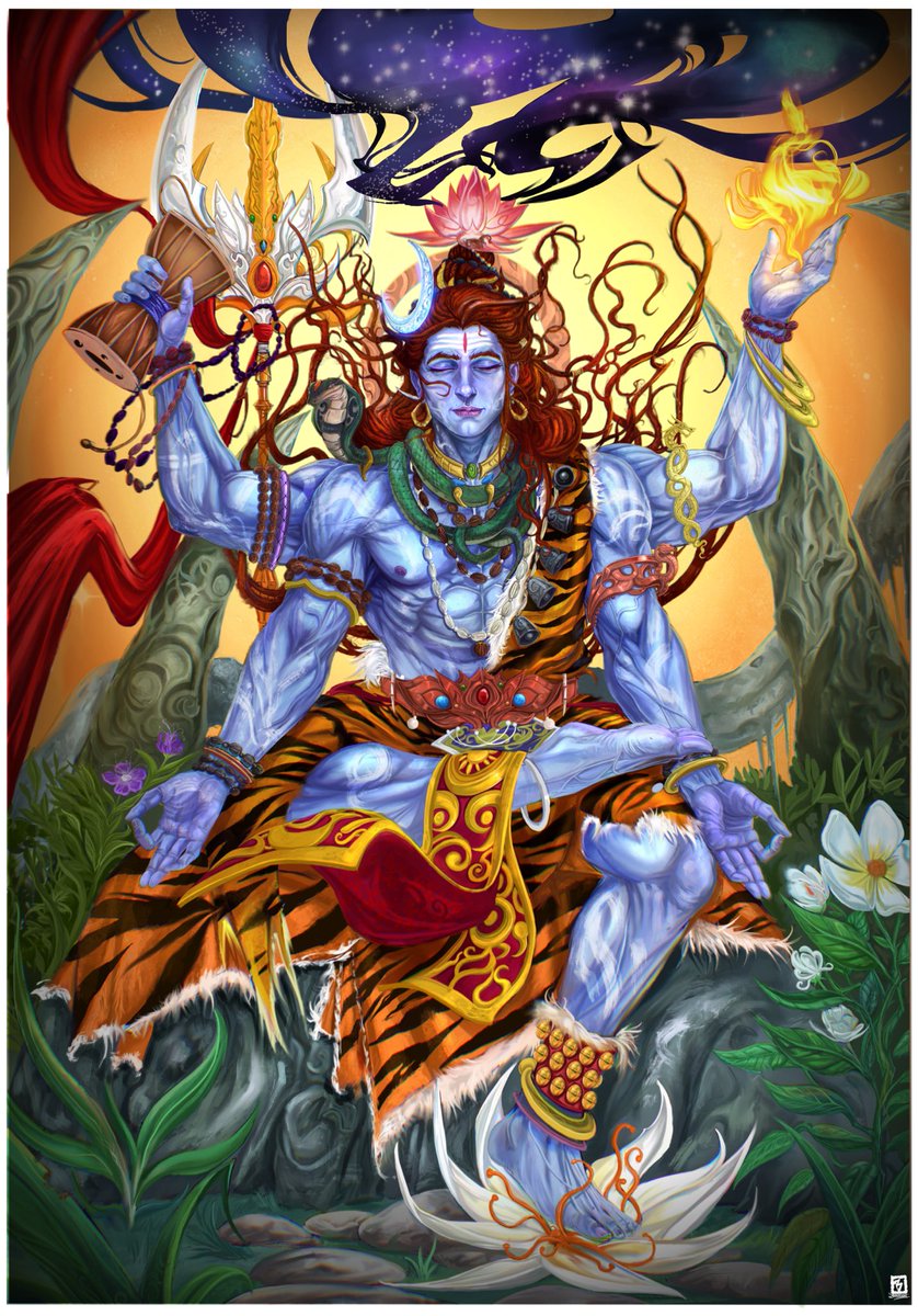 Gm🚨
Drop alert just dropped this painting of lord shiva meditating 
Check this out🔥🔥
Link in description 🧵🪡