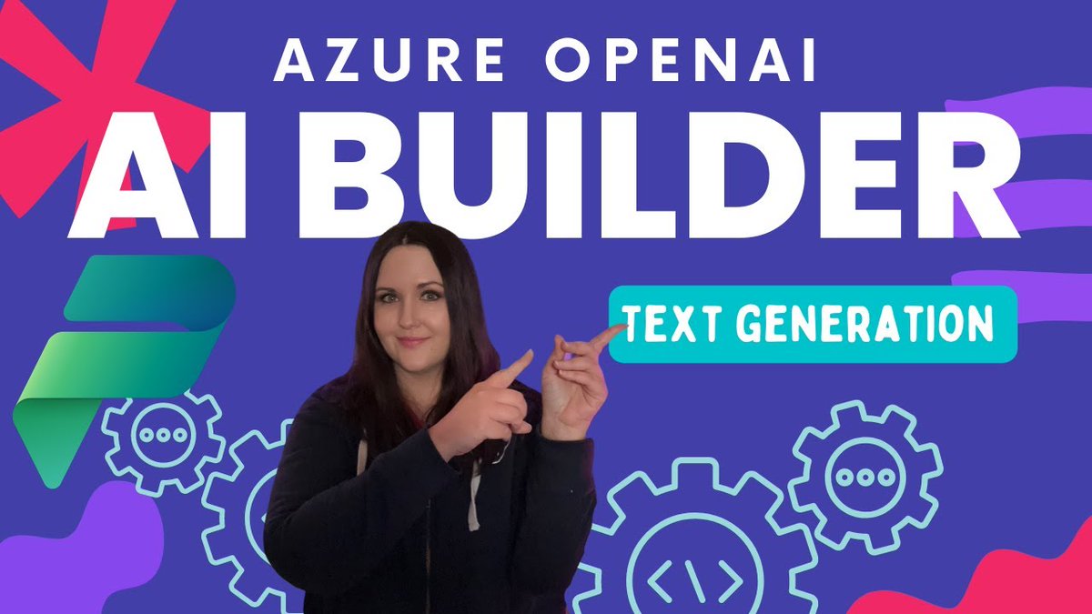 aprildunnam's tweet photo. 🤖💡 Discover the power of the #Azure OpenAI #AIBuilder Model! Elevate your #PowerPlatform solutions with #GPT text generation. 🚀 Watch my latest video for an in-depth tutorial &amp; explore endless possibilities! 👀🎥➡️ https://t.co/O6GHj2OAqF 
#OpenAI #TextGeneration https://t.co/T3JDU844Xe
