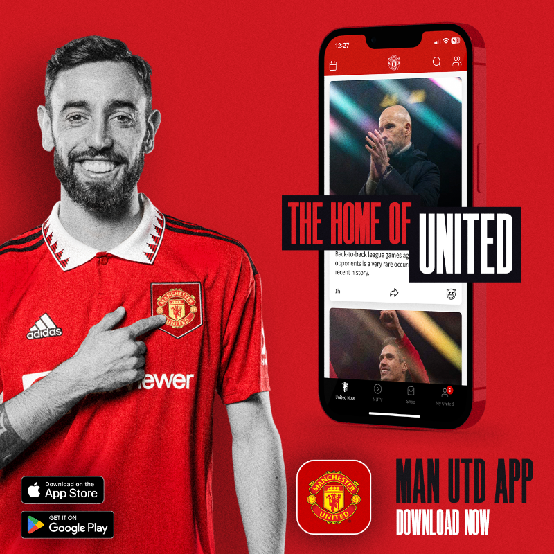 ManUtd's tweet photo. Press conference ✔️
Training coverage ✔️

Stay up-to-date with all of Wednesday's #UEL build-up in the Man Utd app! 📲

#MUFC