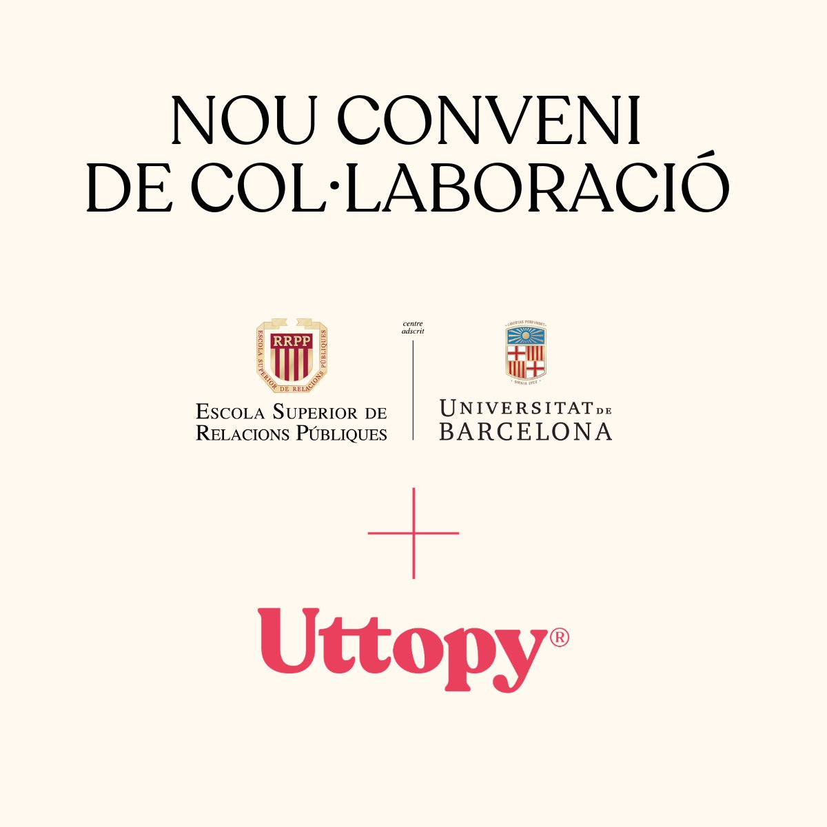 L'Escola ha firmat un conveni de col·laboració amb <a href="/Uttopy_Es/">Uttopy</a> !

L'objectiu és l'intercanvi i la cooperació en el disseny i desenvolupament d'activitats d’interès per ambdues parts, posant especial èmfasi en les directrius establertes pels Objectius de Desenvolupament Sostenible.