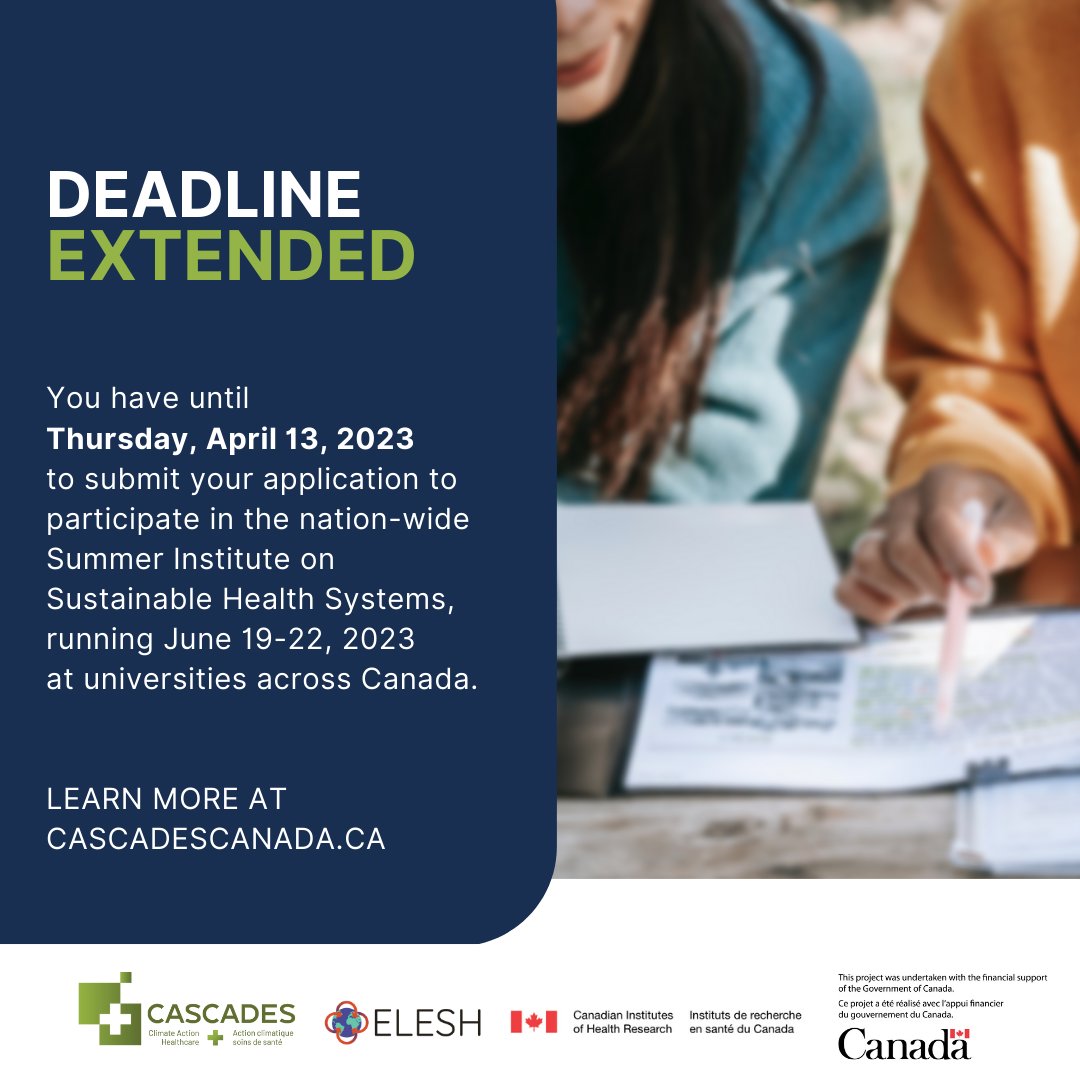✨✨Deadline extended!✨✨
Submit your application to this year's #SHSInstitute by Thursday, April 13th!
cascadescanada.ca/summer-institu…