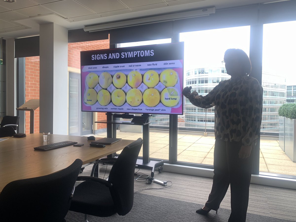 RachaelHeyes's tweet photo. Thank you @SamsDiamondsCSG for the informative talk on how to check for breast and testicular lumps and raising awareness of other signs and symptoms of cancer. The support that this charity provides to women who have been diagnosed with cancer is invaluable!  
@ClinNegSpeak https://t.co/lAeut2Ca8J