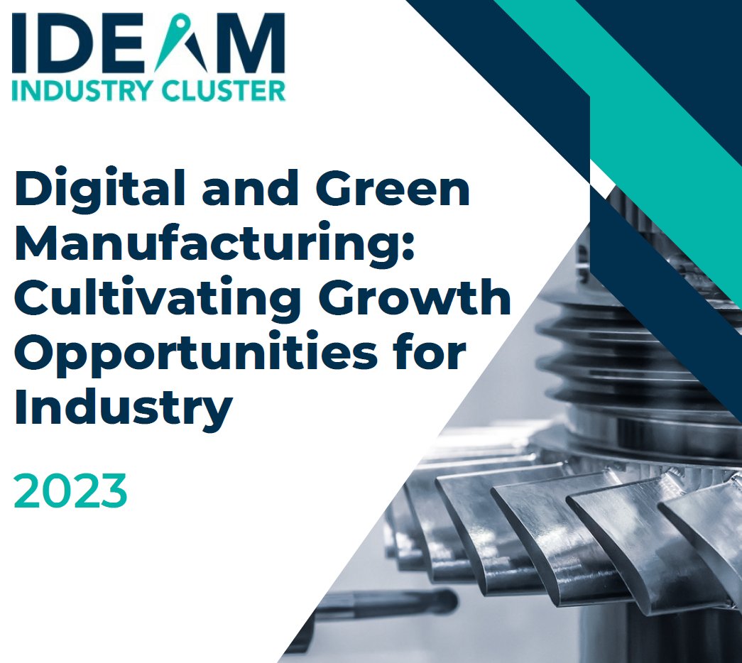 IDEAMCluster's tweet photo. 📢 'Digital &amp; Green Manufacturing: Cultivating Growth Opportunities for Industry' - White Paper!

✅ Digital &amp; Green
✅ Industry Learnings
✅ 🌎 vs. 🇮🇪 
✅ Importance of Clusters
✅ Bringing SMEs &amp; MNEs closer together
✅ Gaps &amp; Challenges

Learn more: https://t.co/RFQbdWVyaX https://t.co/KqS9bGYKIh