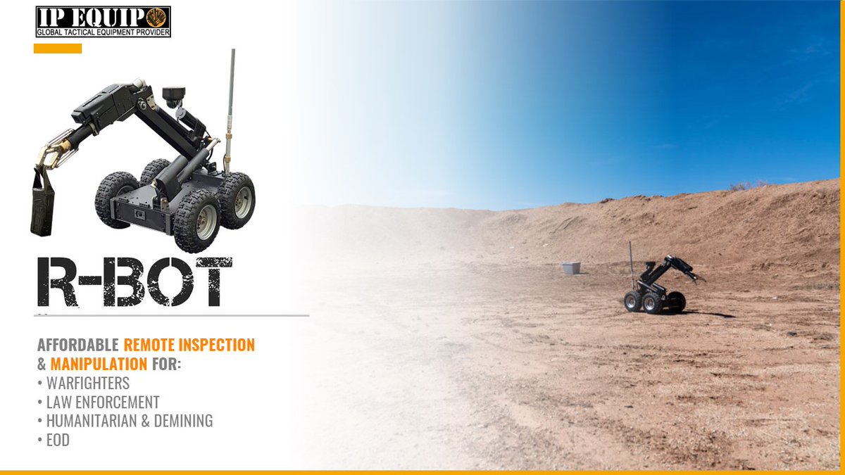 Inert Products (@inertproducts) on Twitter photo Fresh off of its debut at USBTA Operation High Desert!
For pricing and spec's, visit our Sales Team at:
ip-equip@inertproducts.com
#UGV #EOD #RBOT #CBRNE #Robot #IPEQUIP Fresh off of its debut at USBTA Operation High Desert!
For pricing and spec's, visit our Sales Team at:
ip-equip@inertproducts.com
#UGV #EOD #RBOT #CBRNE #Robot #IPEQUIP