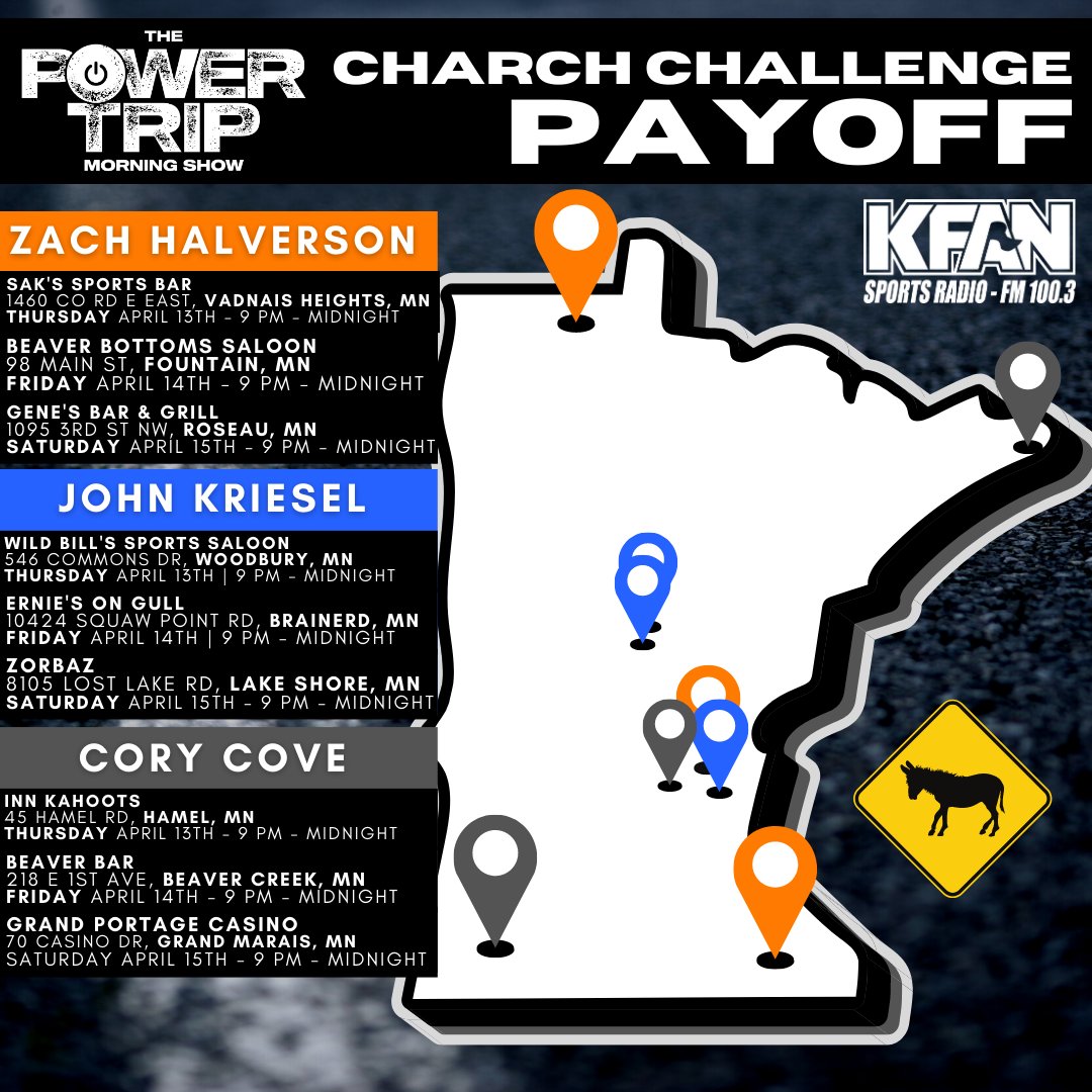 Power Trip KFAN tweet media