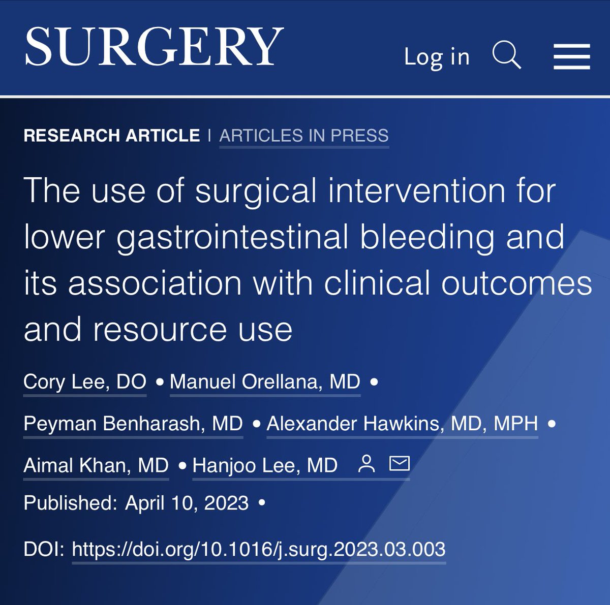 CoreLabUCLA's tweet photo. Using preoperative characteristics to identify those at greater risk of an operation to facilitate early surgical consultation and inform expectations! Amazing collaborative work by the team @ManuOrellanaMD @HanjooLee4 @AimalKhanMD @SurgJournal https://t.co/tDl2t7kSzU