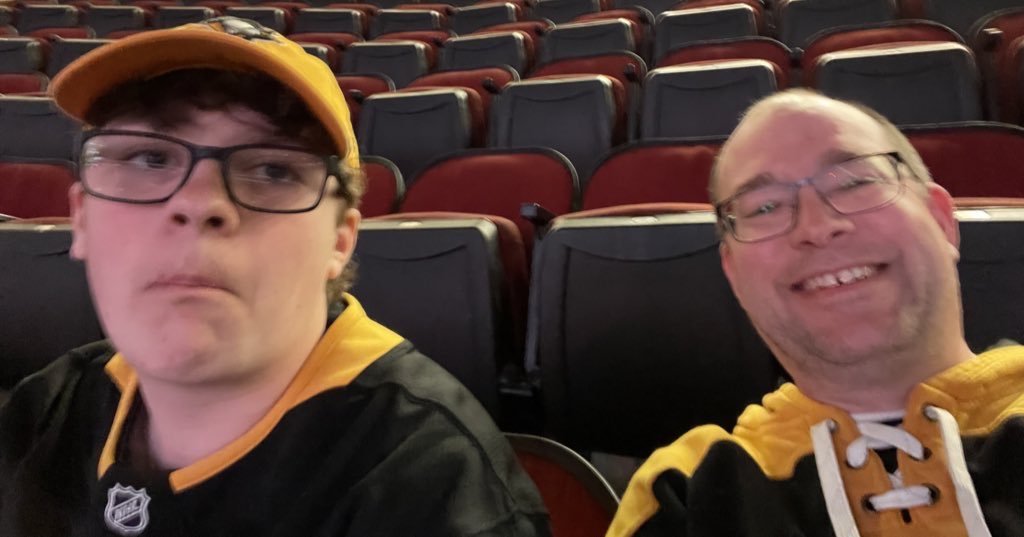 RyanCBanda's tweet photo. @penguins My son would LOVE one!! Please?!!!
This is us at last week’s Devis game. https://t.co/bdLOlrVwlv