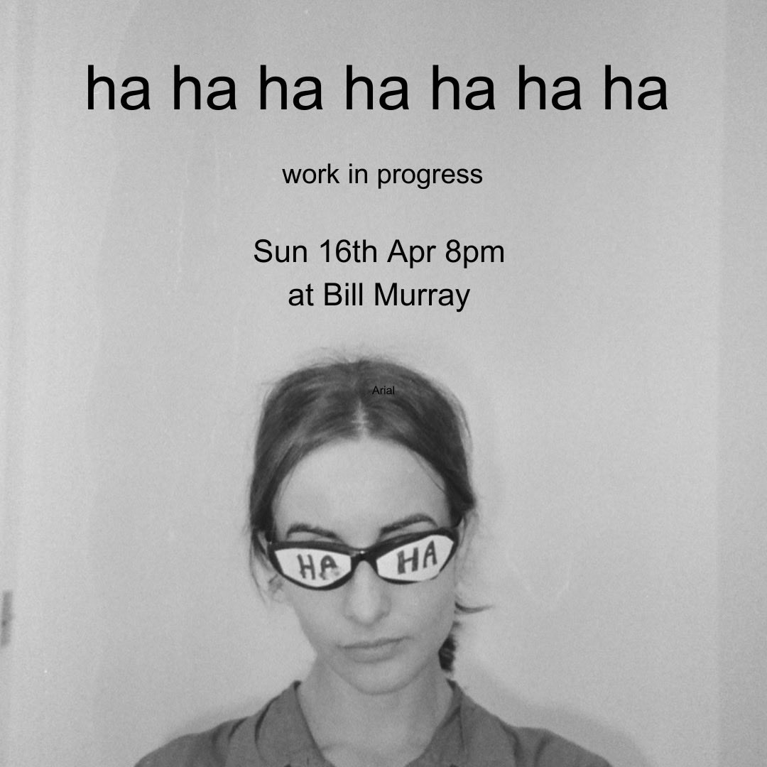 My show ha ha ha ha ha ha ha 
This Sunday at ⁦<a href="/billmurraypub/">The Bill Murray</a>⁩ ⁦<a href="/angelcomedy/">Angel Comedy</a>⁩ 
Come to Sunday service for haaaaa 🔔