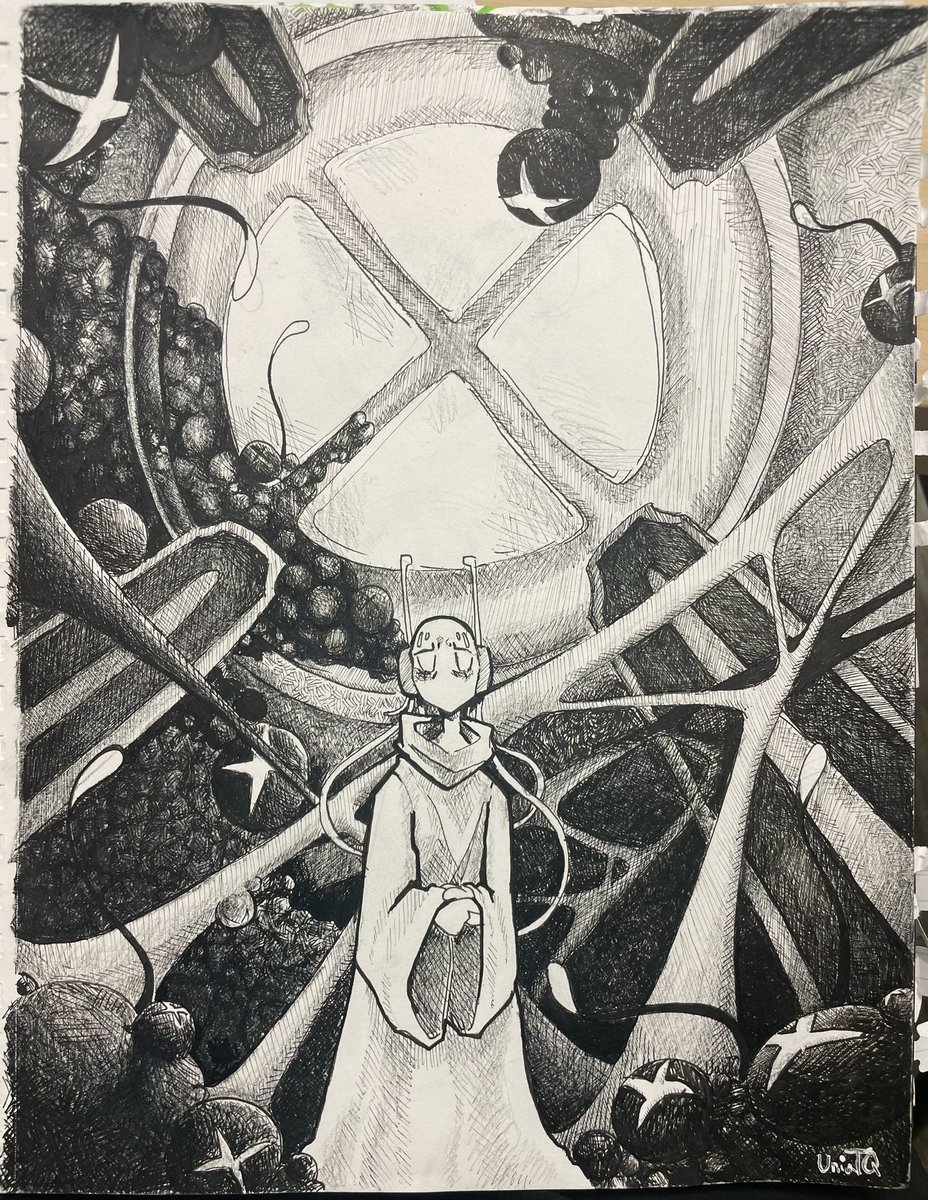 UniaTQ's tweet photo. Poor Pebbs #rainworld #fivepebbles https://t.co/zEX9xQIm5O