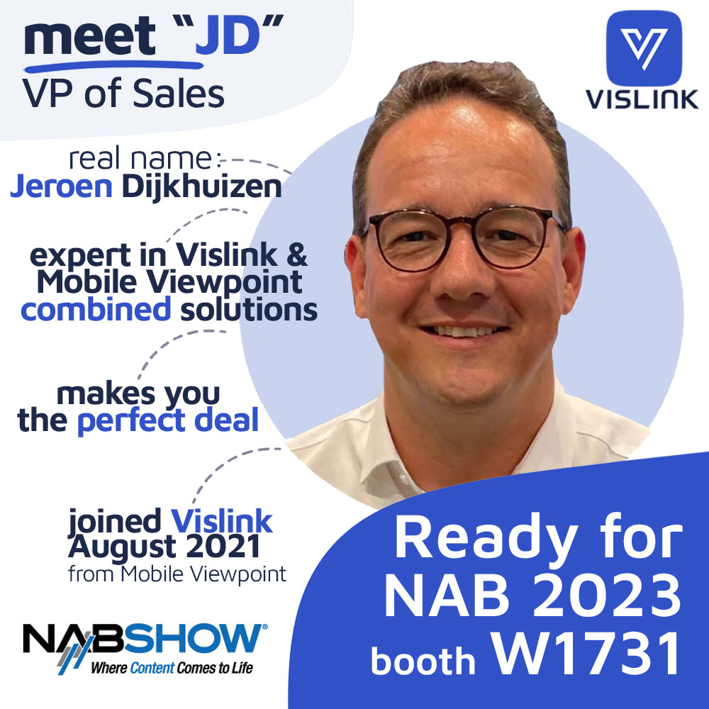 MobileViewpoint's tweet photo. Want to know the secret behind our innovative solutions during #NABshow? Come meet Jeroen at our stand #W1731. He'll give you the lowdown on the latest trends in the industry.
#NAB2023 #5G #Private5G #WirelessVideo #AIdriven #AutomatedProduction #VPilot https://t.co/Isf3kBTfmT
