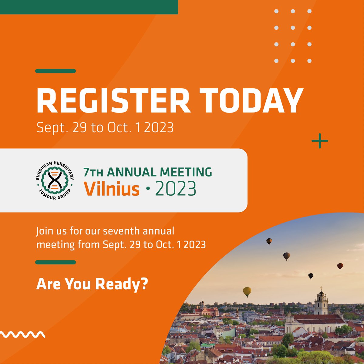 EHTGtweets (@ehtgtweets) on Twitter photo Join us in Vilnius for our 7th annual meeting and learn about the latest research and innovation in hereditary tumour science. Register here: ehtg-meeting.org/registration.p…
<a href="/GabrielaMoslein/">Gabriela Moeslein</a> <a href="/mev_dv/">Mev Dominguez Valentin</a> <a href="/CaPP3/">Sir John Burn</a> <a href="/Sanne_tenBroeke/">Sanne Bajwa - ten Broeke</a> <a href="/Adductor/">Toni Seppälä</a> <a href="/MCEcongresses/">Gabriele Sponholz</a> <a href="/escp_tweets/">European Society of Coloproctology</a> <a href="/promega/">Promega Corporation</a> Join us in Vilnius for our 7th annual meeting and learn about the latest research and innovation in hereditary tumour science. Register here: ehtg-meeting.org/registration.p…
<a href="/GabrielaMoslein/">Gabriela Moeslein</a> <a href="/mev_dv/">Mev Dominguez Valentin</a> <a href="/CaPP3/">Sir John Burn</a> <a href="/Sanne_tenBroeke/">Sanne Bajwa - ten Broeke</a> <a href="/Adductor/">Toni Seppälä</a> <a href="/MCEcongresses/">Gabriele Sponholz</a> <a href="/escp_tweets/">European Society of Coloproctology</a> <a href="/promega/">Promega Corporation</a>