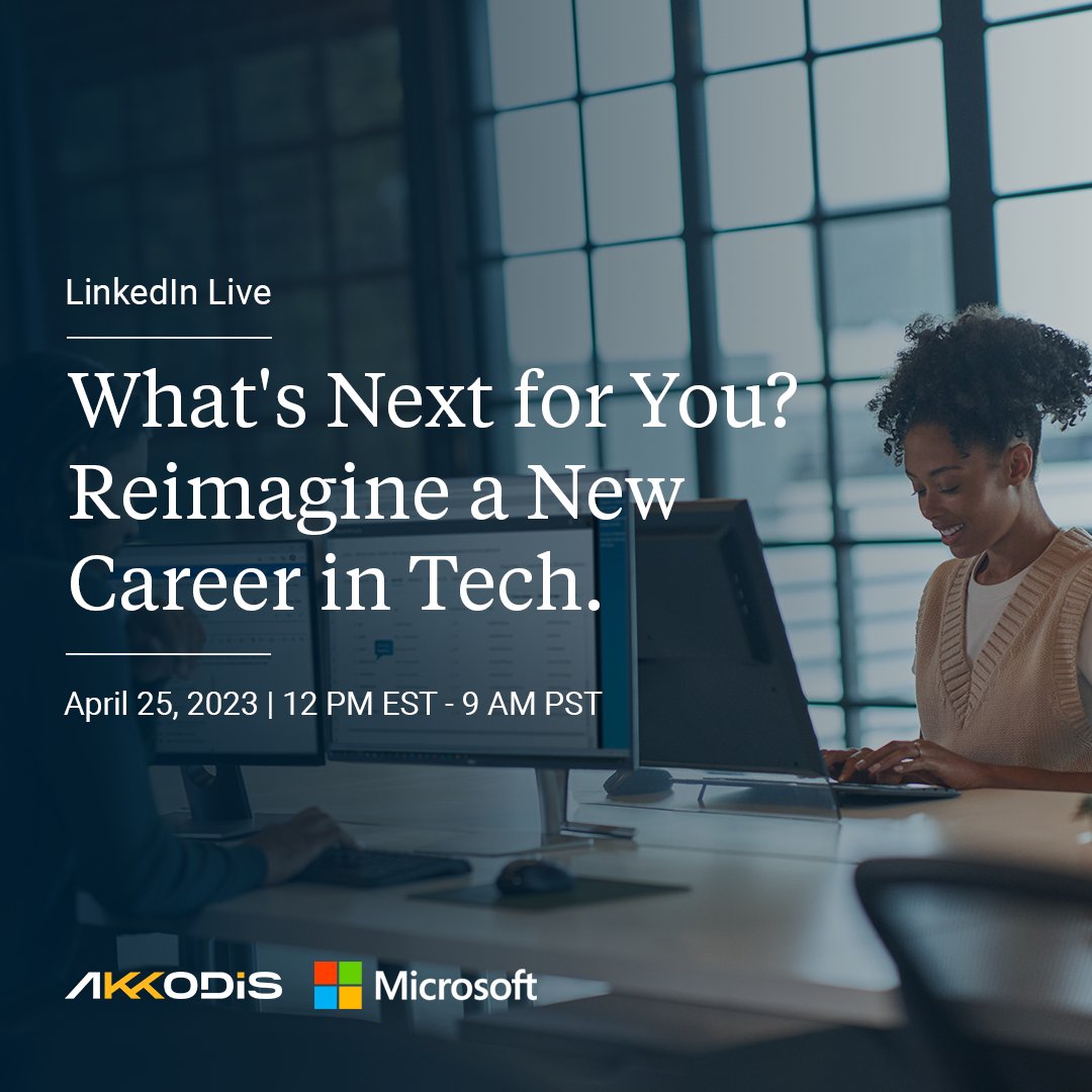 Join our LinkedIn Live on April 25 to hear from our Microsoft, Akkodis, and General Assembly experts, and explore the path to certification.

linkedin.com/events/7050082…