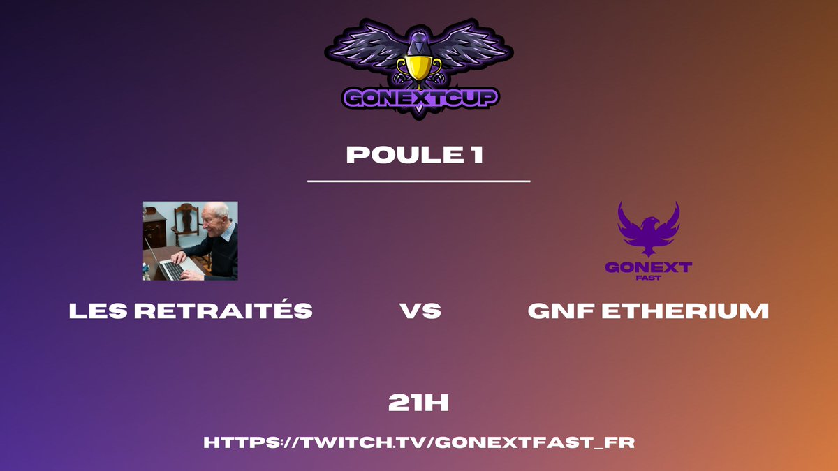 #GNC2023 ⚔️

On se retrouve ce soir à 21h pour le match d'ouverture, opposant GONEXTfast aux champions en titre, Les Retraités ! 👴

Des pronostics ?