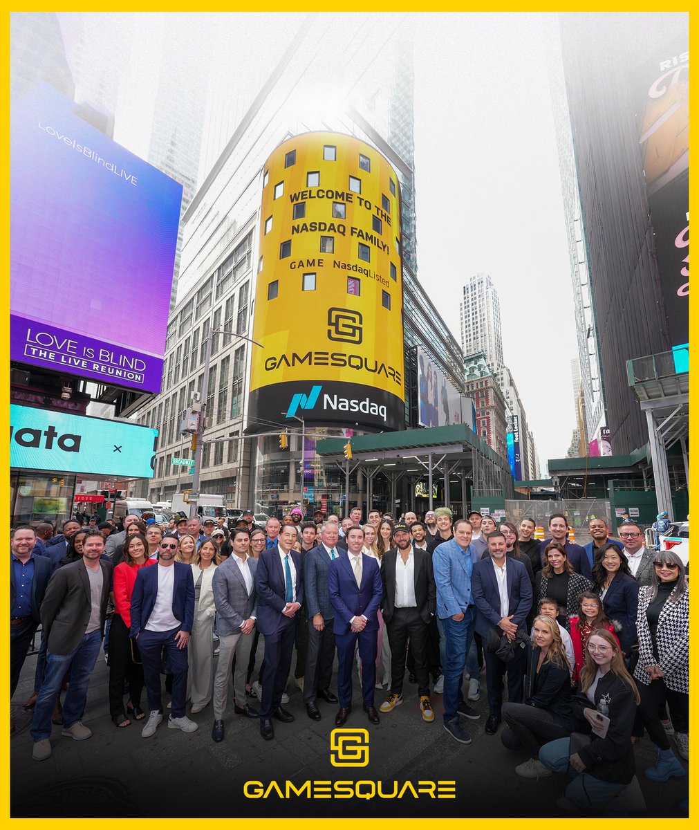 GameSquare now officially trades on the <a href="/Nasdaq/">Nasdaq</a> Capital Markets and TSX Venture Exchange under the symbol $GAME.