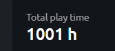 1000 hours on Trackmania. It takes 10,000 hours to become a master at something so I should probably get back to the grind.