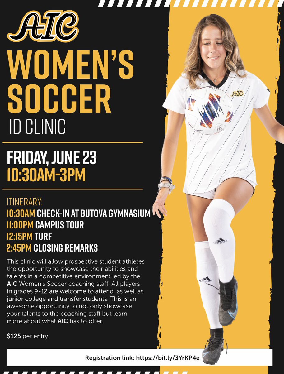 AIC Women's Soccer tweet media