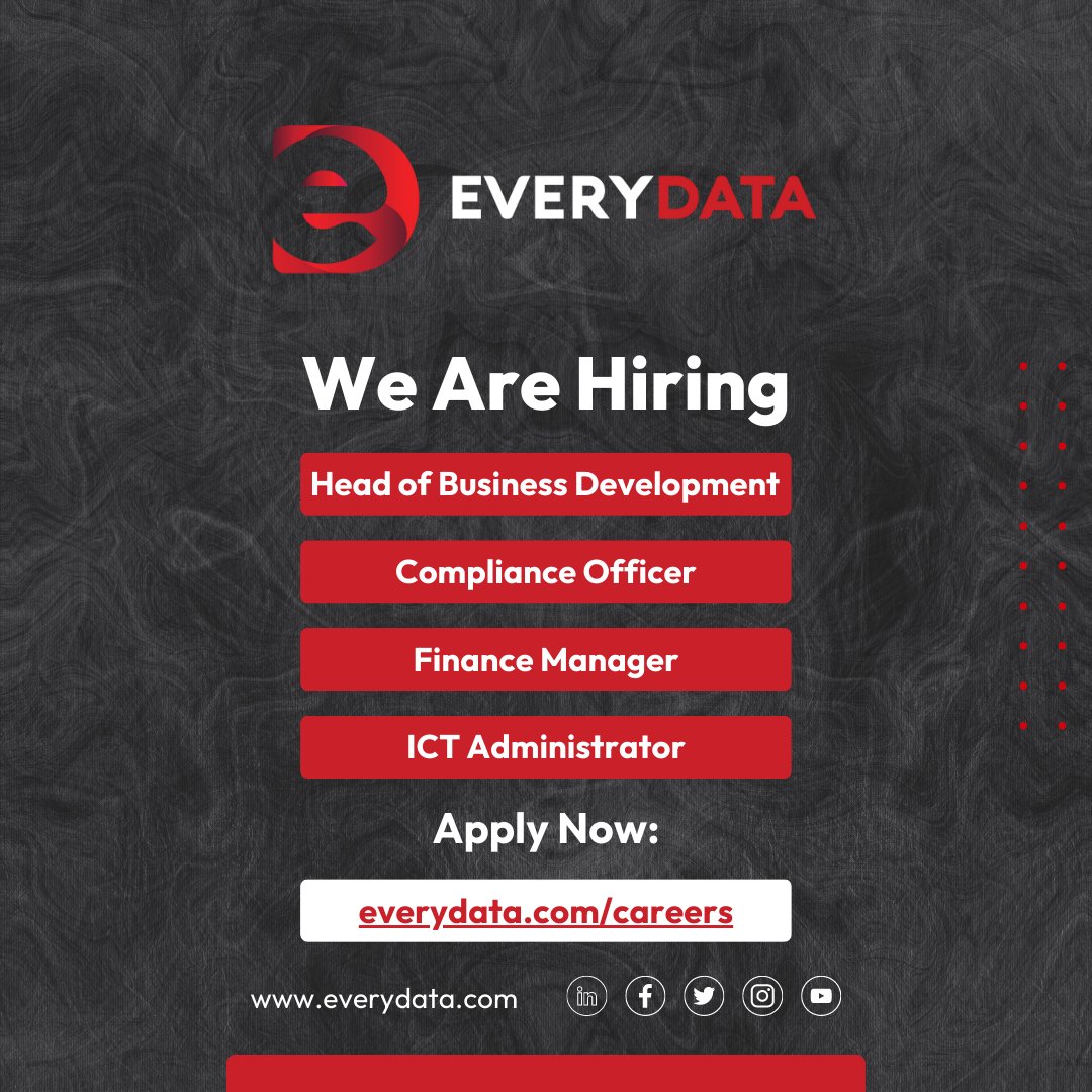 EveryDataJM's tweet image. Do you have the right stuff?  Come join our team! #everydata #everydatagroup #everydatajamaica #everydataguyana #everydatabarbados #everydataeccu #creditbureau #morethanacreditbureau #bigdata #dataanalytics