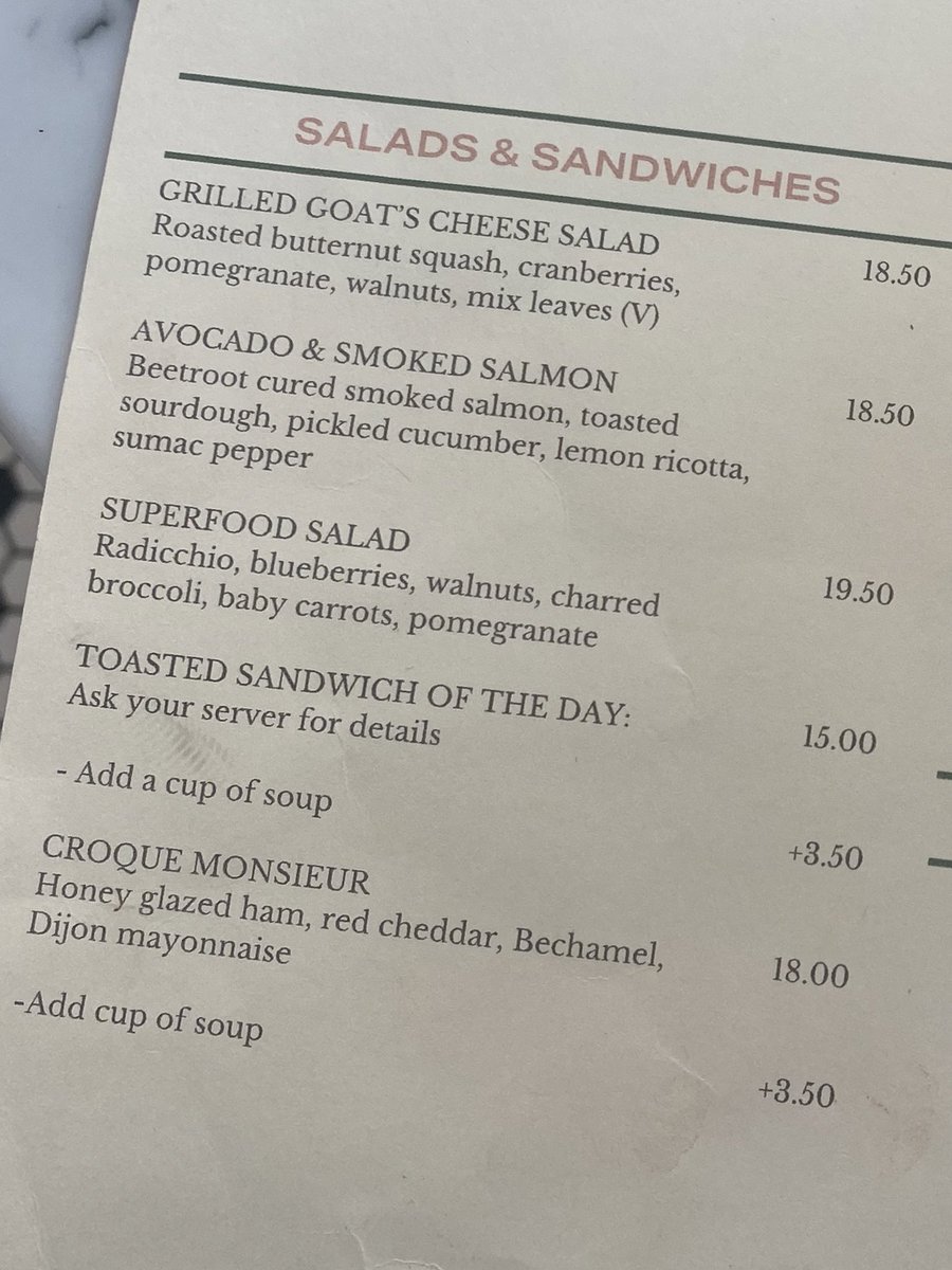 LePatissier1's tweet photo. I consider myself old as I begin to complain about the cost of a sandwich… https://t.co/nuj12fP9wX