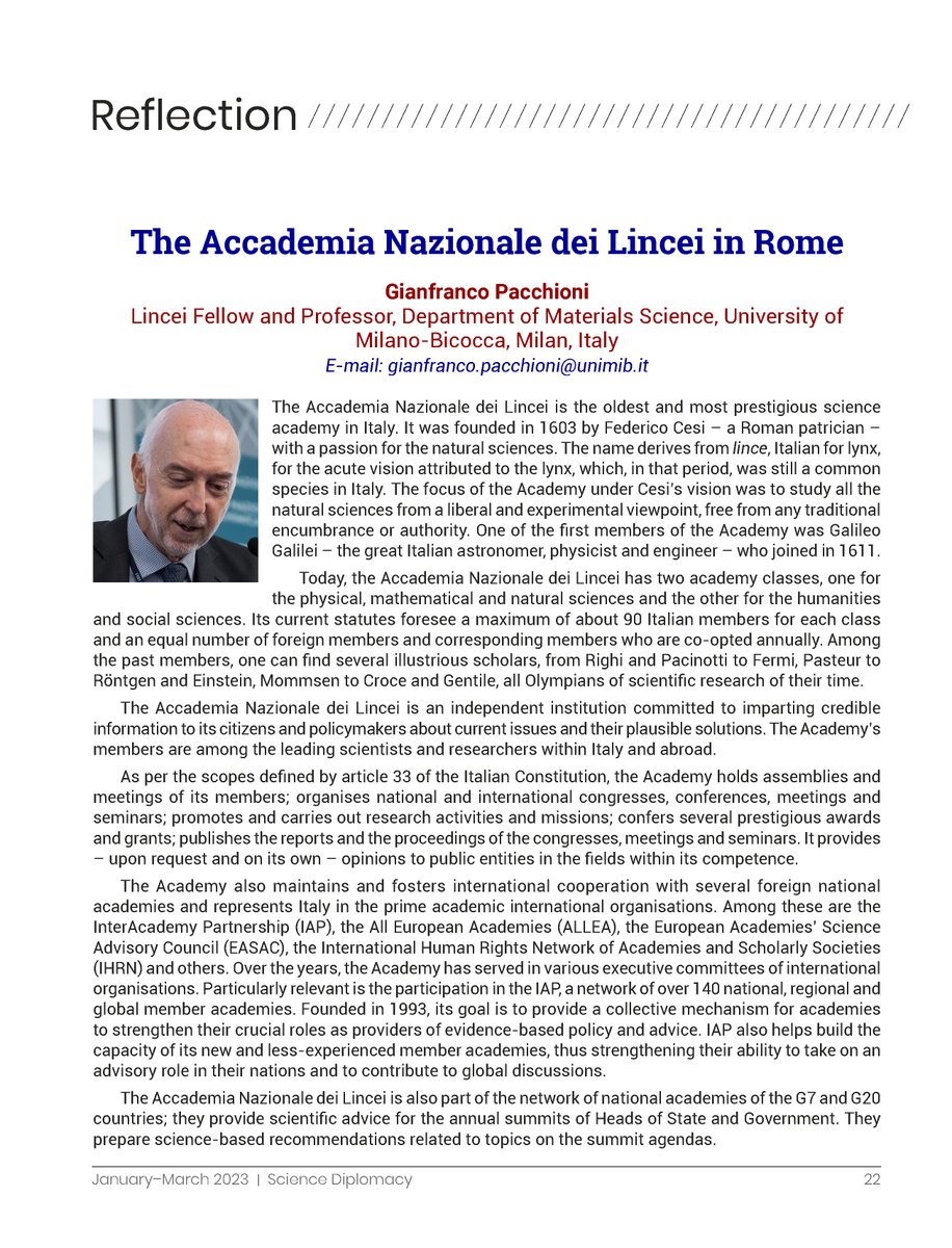 MonikaJaggi3's tweet photo. Reports on the Accademia Nazionale dei Lincei, the oldest and most prestigious #scienceacademy in #Italy by @gianpacc and the @CSIR_IND - led G20 RIIG conference on Materials for Sustainable Energy. @CSIR_NIScPR
🔗https://t.co/4TPFRkqlML https://t.co/y2e9qot8V6