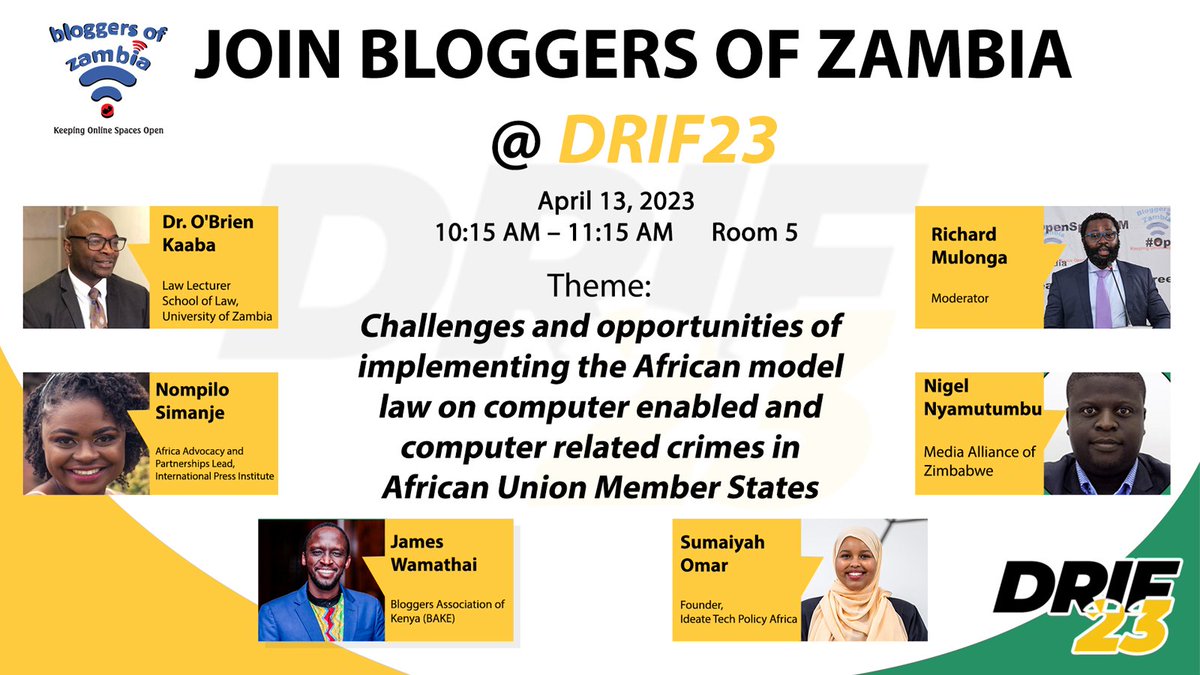 richieboy125's tweet image. Join us @ #DRIF23 in Nairobi #OpenSpaceZM