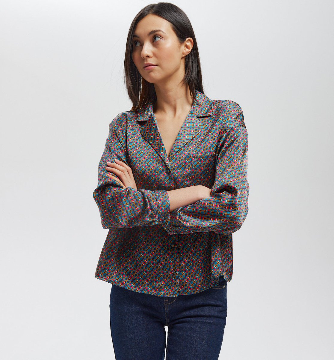 tritoo's tweet image. #Chemise écoconçue en satin coupe courte col tailleur chez #promod 20.99€  #tritOOshop #mode #femme tritooshop.com/wallid.php?id=…