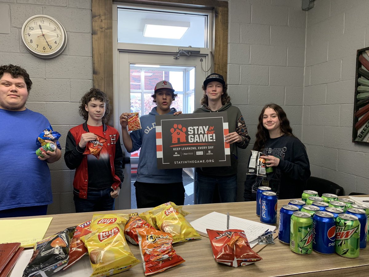 school_caldwell's tweet photo. Your Attendance is all that and a bag of chips! Congratulations to the following students who won chips and a pop for having amazing attendance this school year! 
Keep up the great work!
@SITG_Network 
#StayInTheGame https://t.co/nhYzEkVxHT