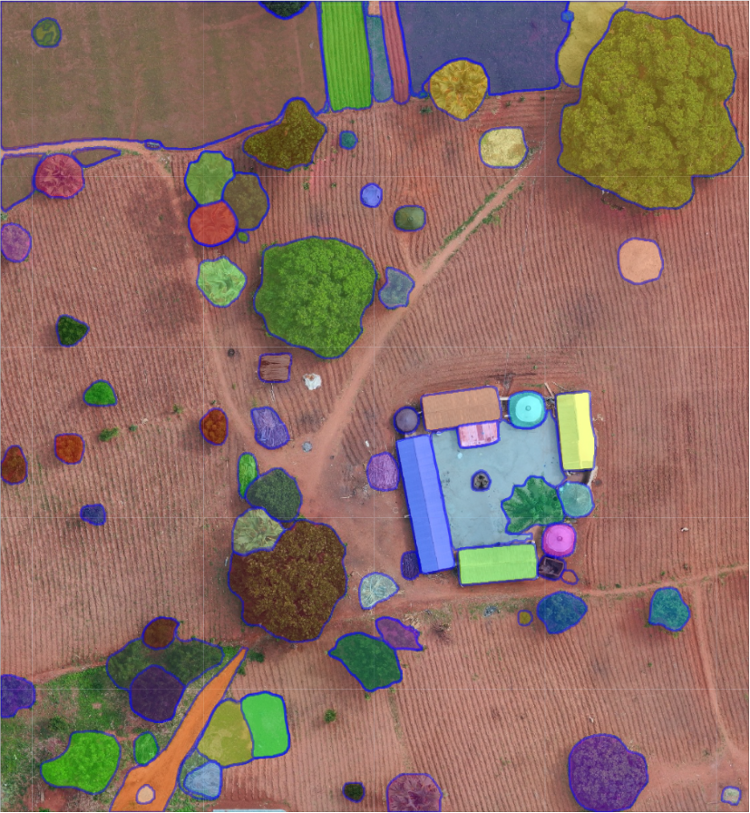 devon_maloney's tweet photo. Wanted to try this out with some of my #droneimagery as well -- so excited by the potential! #segmentanything https://t.co/MGxkiLKaLC