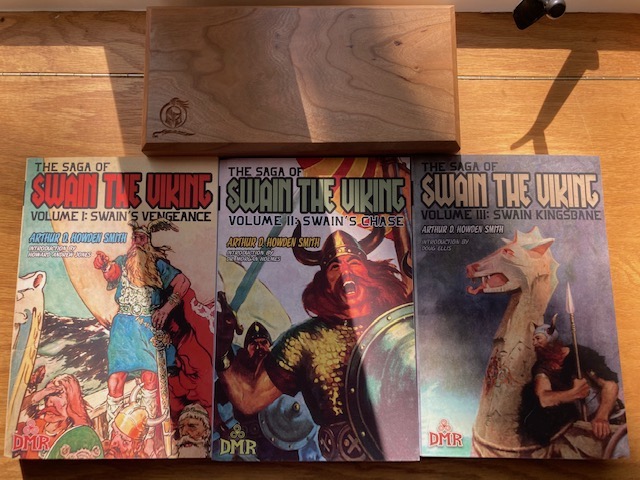 Fans of historical swashbucklers -- particularly blood-n-thunder Viking fans -- a great old pulp series is back in print from DMR. I got to write the intro to vol. 1 and just received v2. Two more on the way! Link in the reply. #dmrbooks #HistoricalFiction